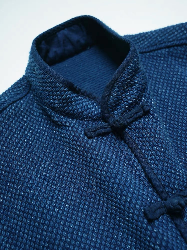 Indigo Dye Sashiko Hanfu Kendo Jacket