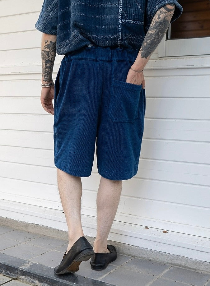 Indigo Dye Kendo Shorts