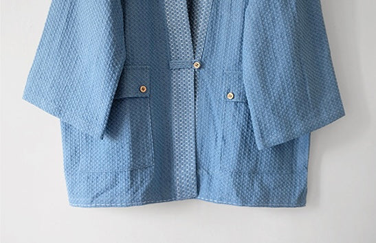 Washed Denim Kimono Jacket