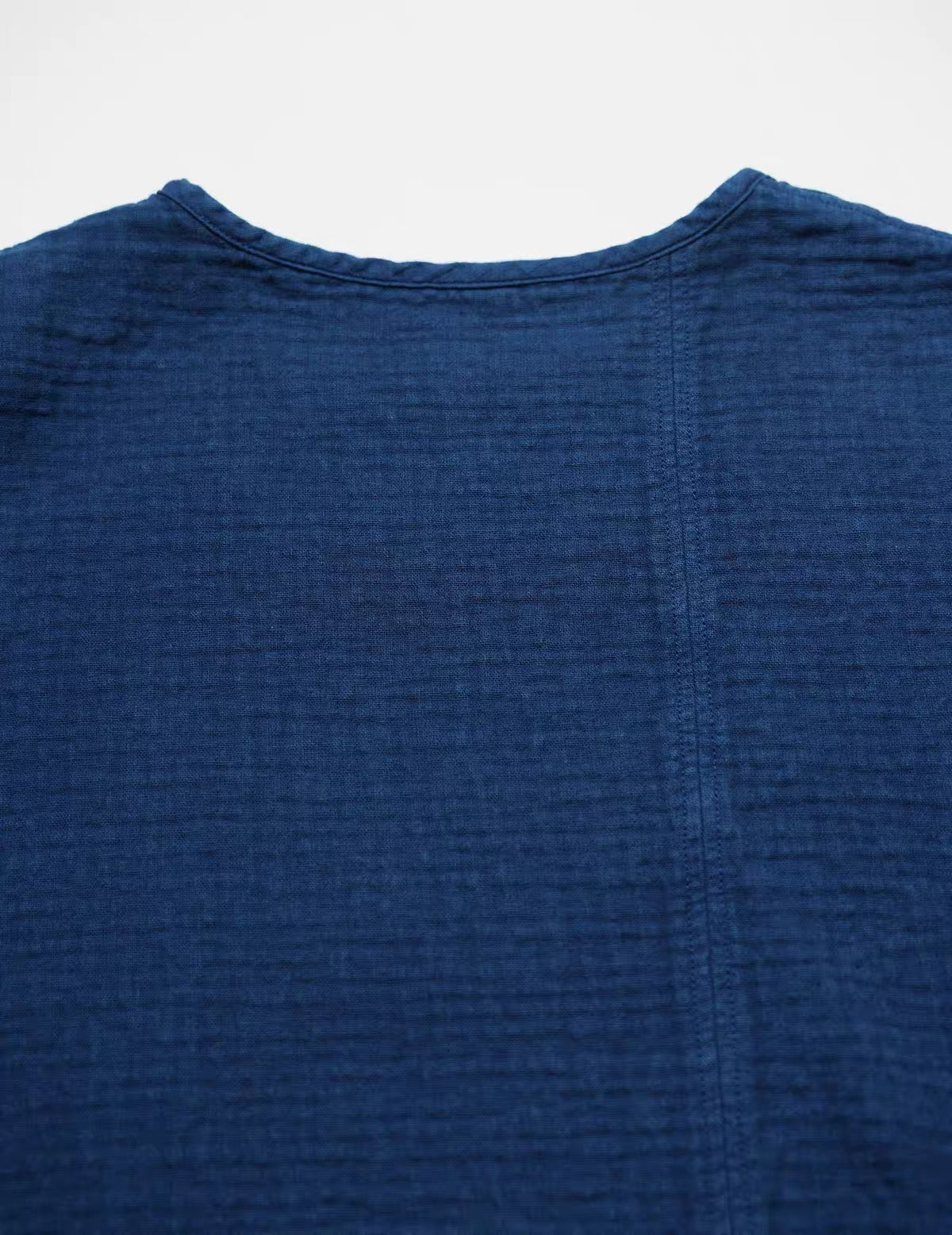 Hand-Dyed Indigo Double Gauze Relaxed Tee