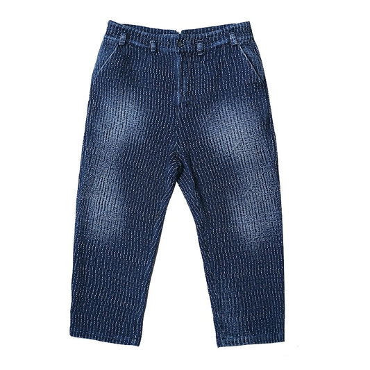 Indigo Dye Sashiko Tapered Pants