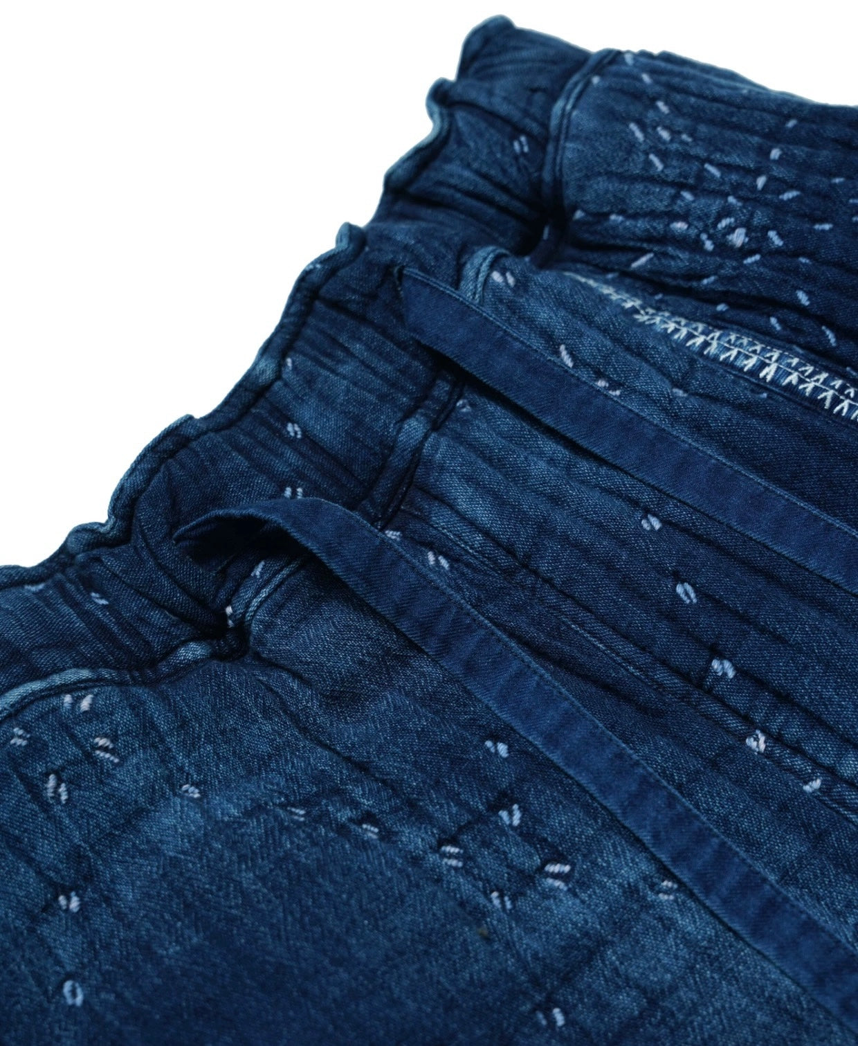 Indigo Dye Sashiko Starry Night Pants