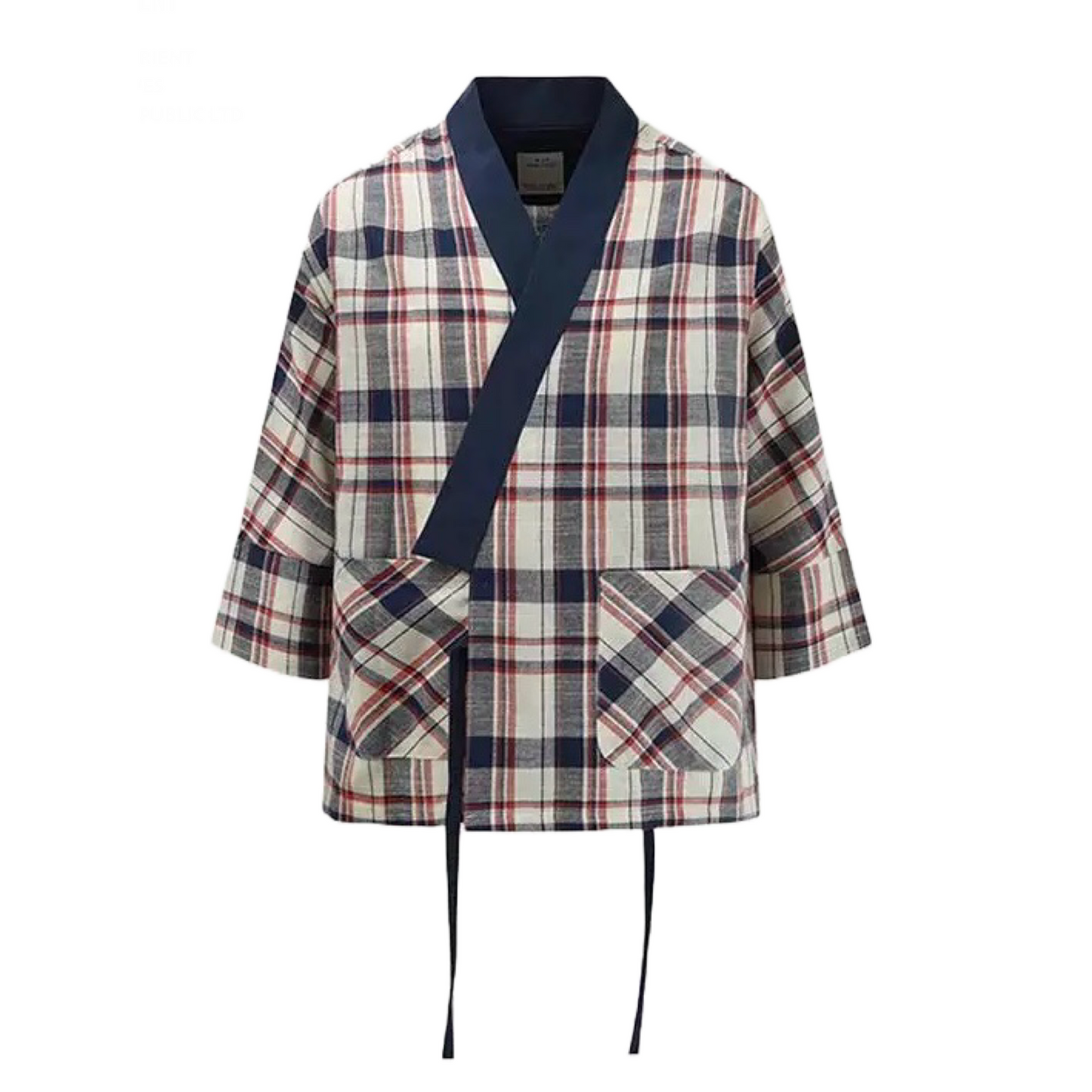 Retro Checked Lightweight Haori Jacket