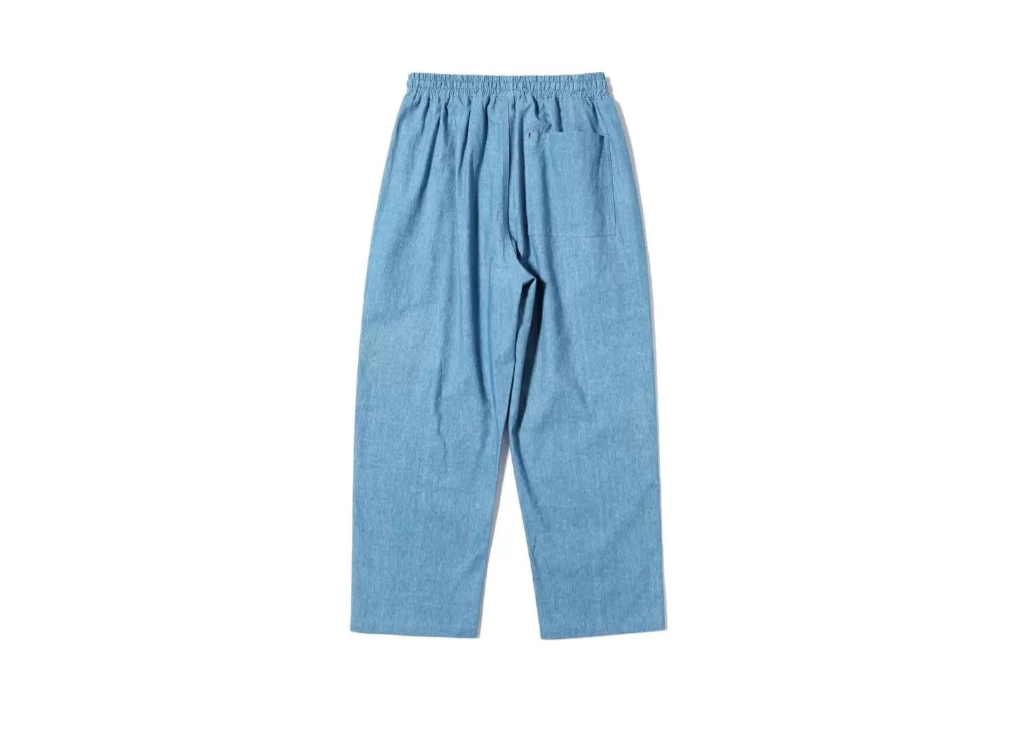 Indigo Dye Basic Kasuri Twill Pants