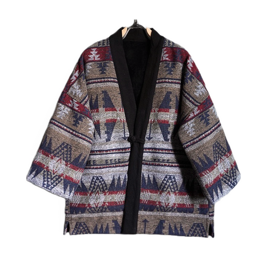 Nirvana Checked Kimono Jacket