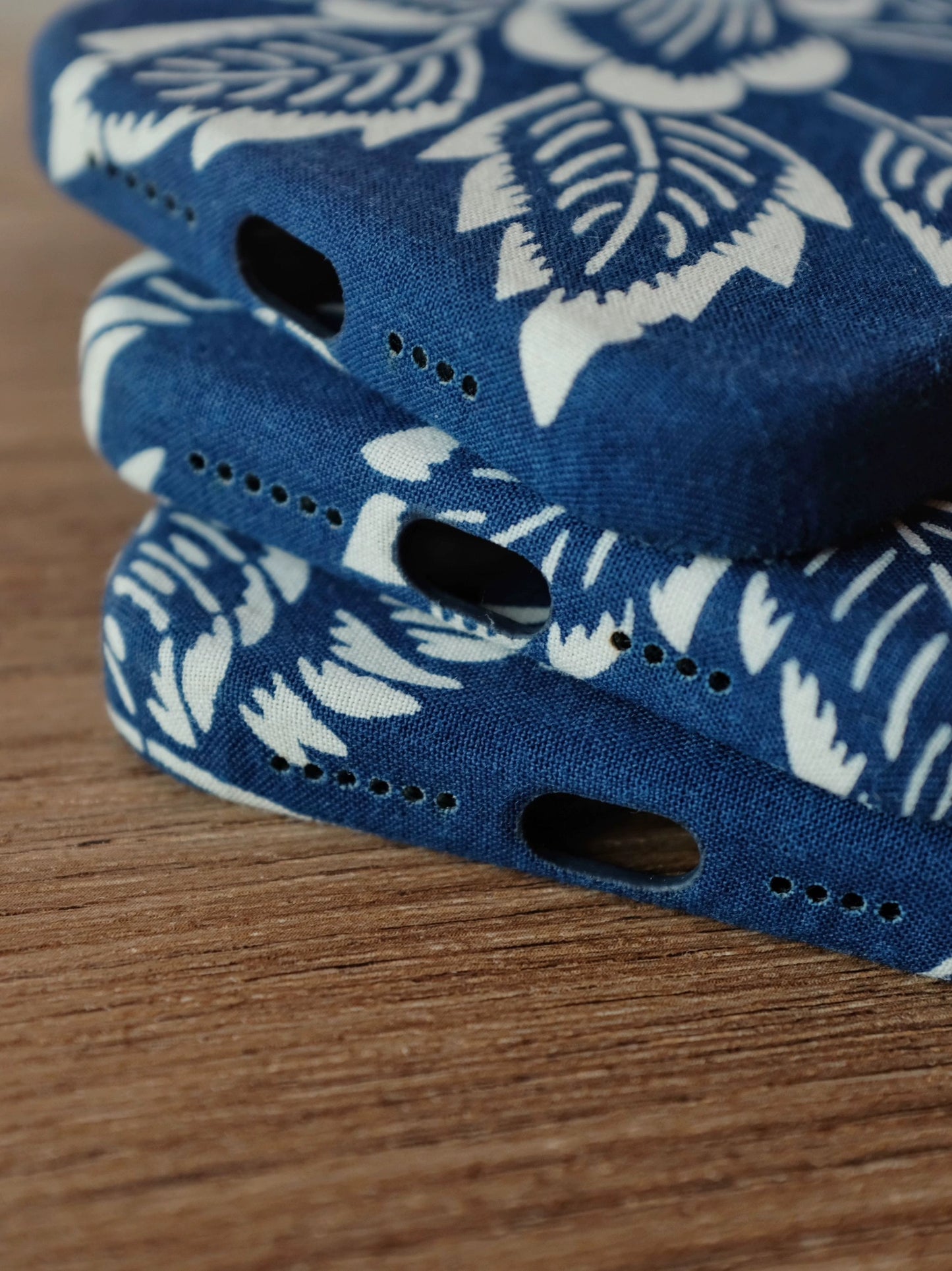 Indigo Dye Folk iPhone Cases with MagSafe