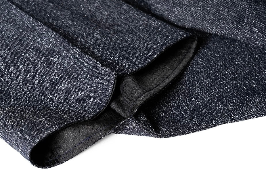Dark Grey Pinstripe Hanten Jacket