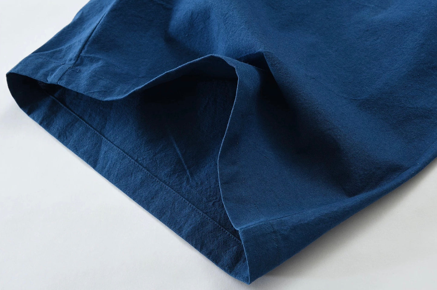 Indigo Dye Basic Kasuri Twill Shorts