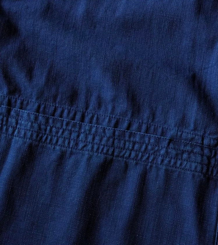 Indigo Dye 3/4 Sleeve Kimono Jacket