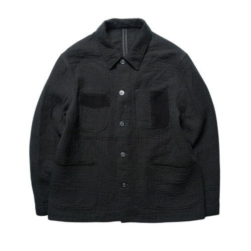 Black Sashiko French Coat