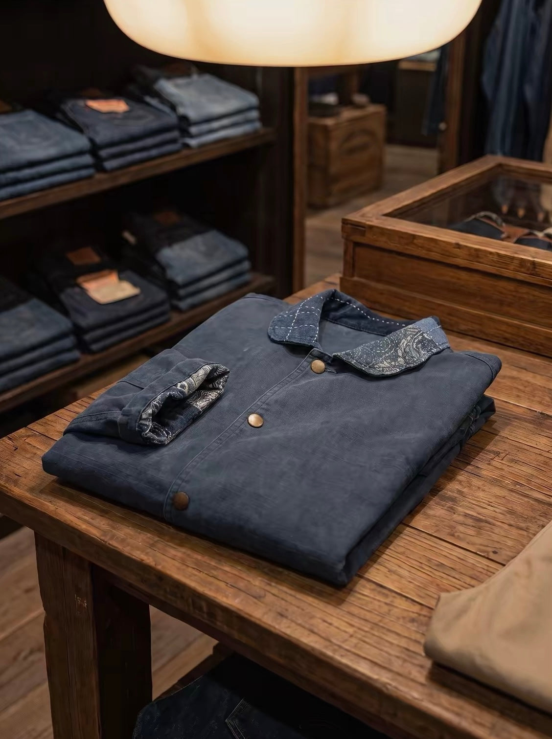 Indigo Dye Vintage N-1 Deck Jacket