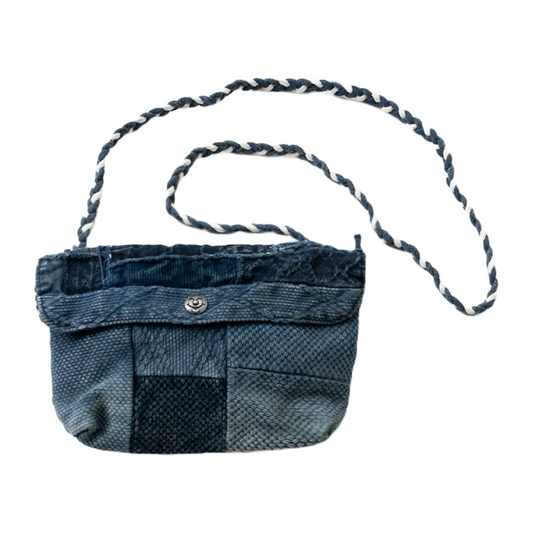 Indigo Dye Patchwork Kendo Bag