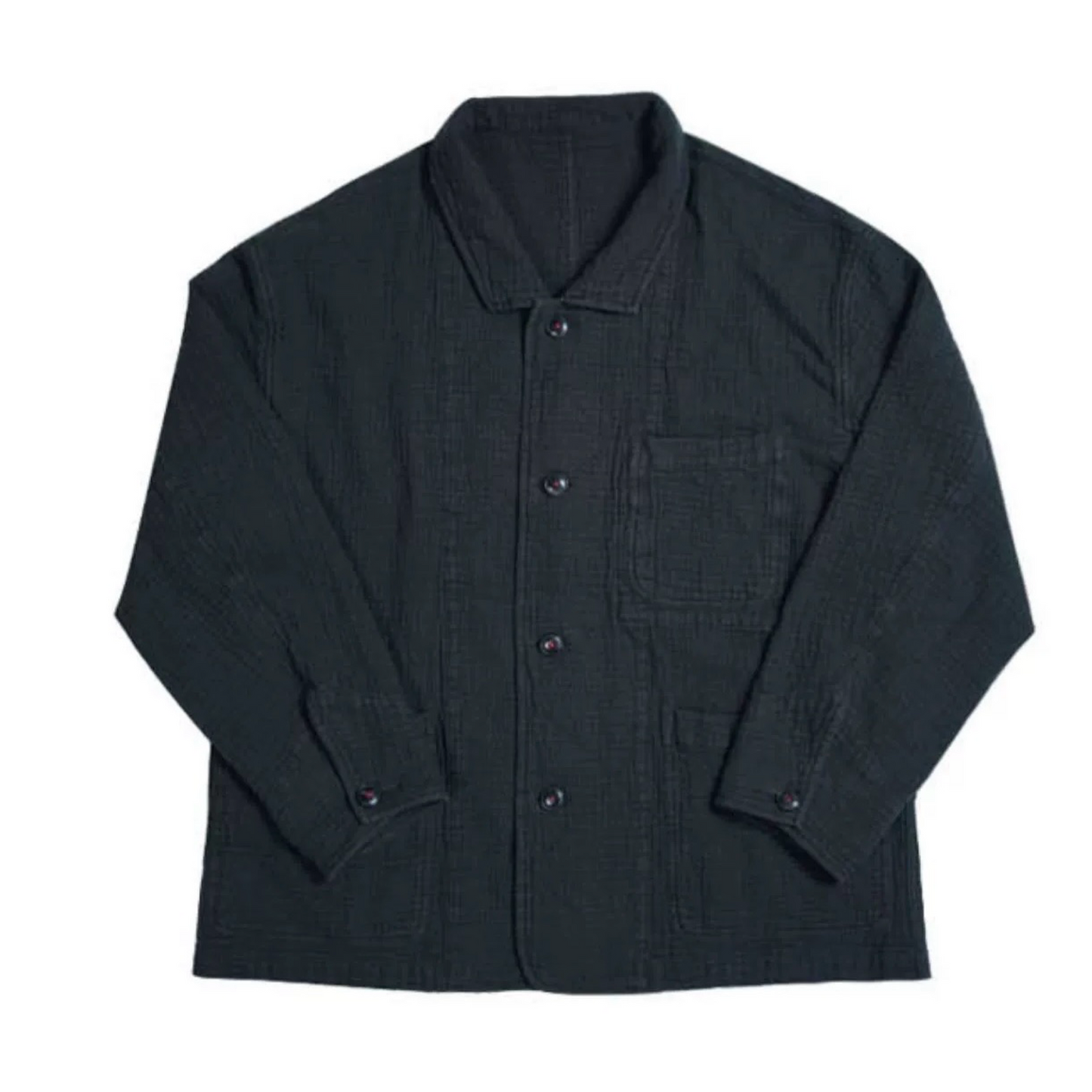 Black Sashiko Casual Jacket