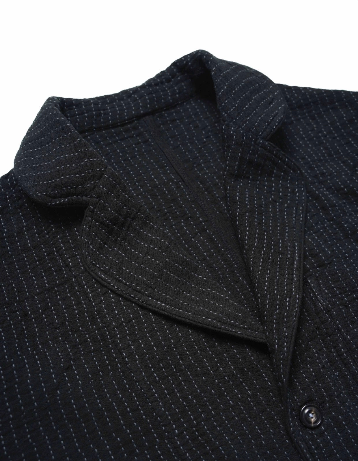 Black Sashiko Blazer Jacket