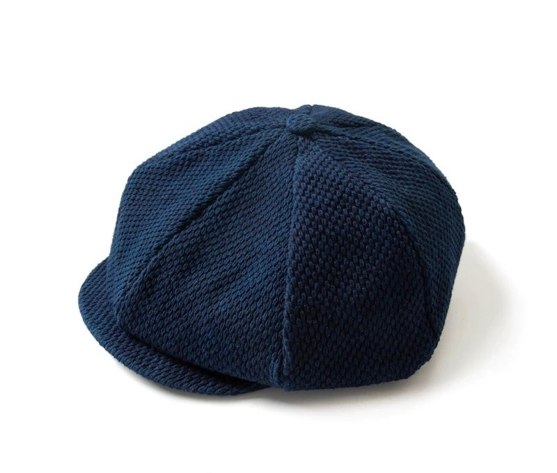 Indigo Dye Kendo 8-Panel Newsboy Cap