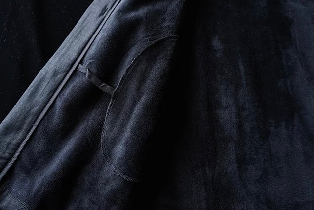 Black Longline Haori Coat