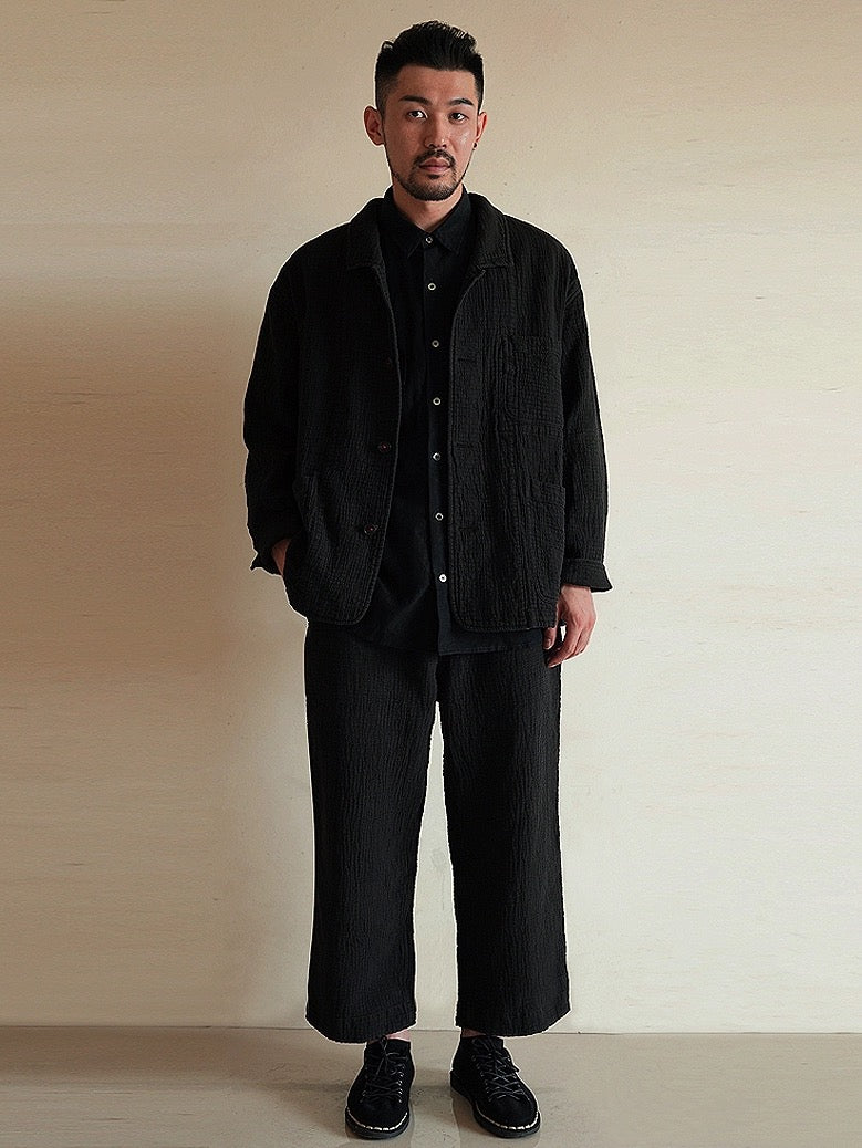 Black Sashiko Casual Jacket