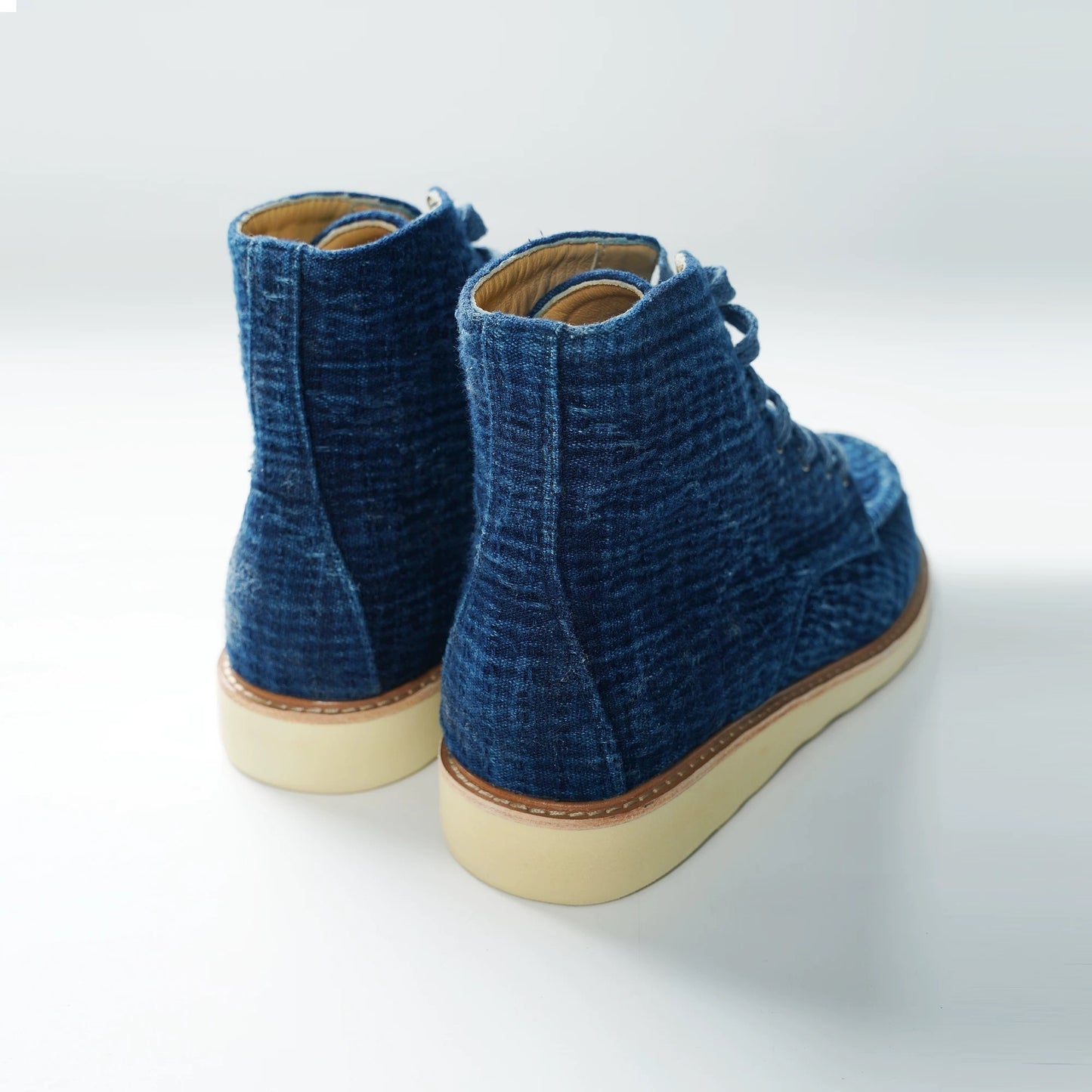Indigo Dye Sashiko Starry Boot
