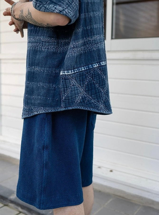 Indigo Dye Kendo Shorts