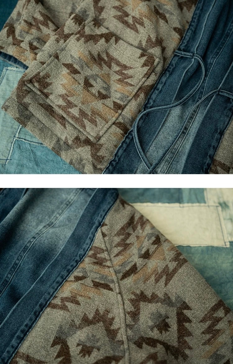 Denim Folk Reversible Haori Jacket