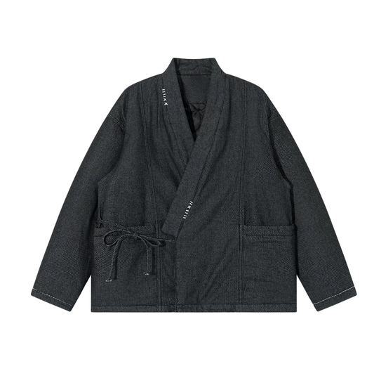 Denim Padded Haori Jacket