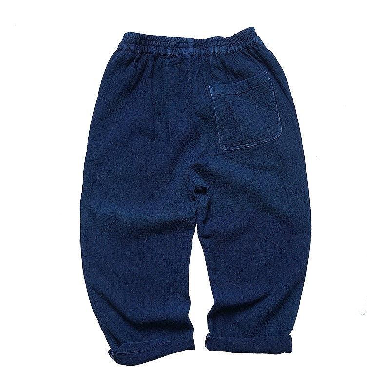 Indigo Dye Carrot Pants