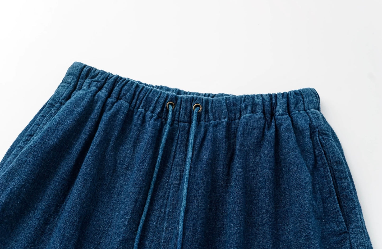 Indigo Dye Wide Leg Pants