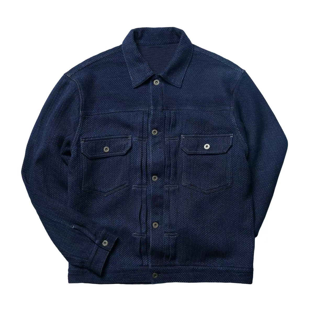 Indigo Dye Kendo Sashiko Work Jacket