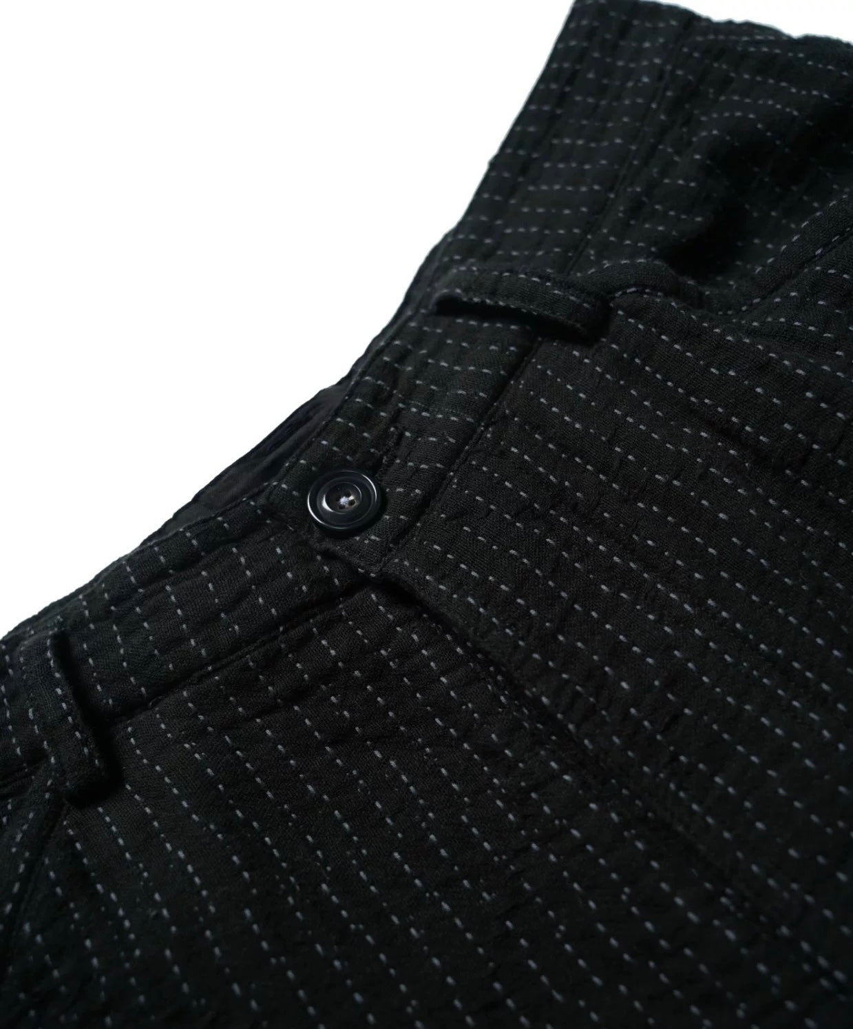 Black Dye Grey Sashiko Pants