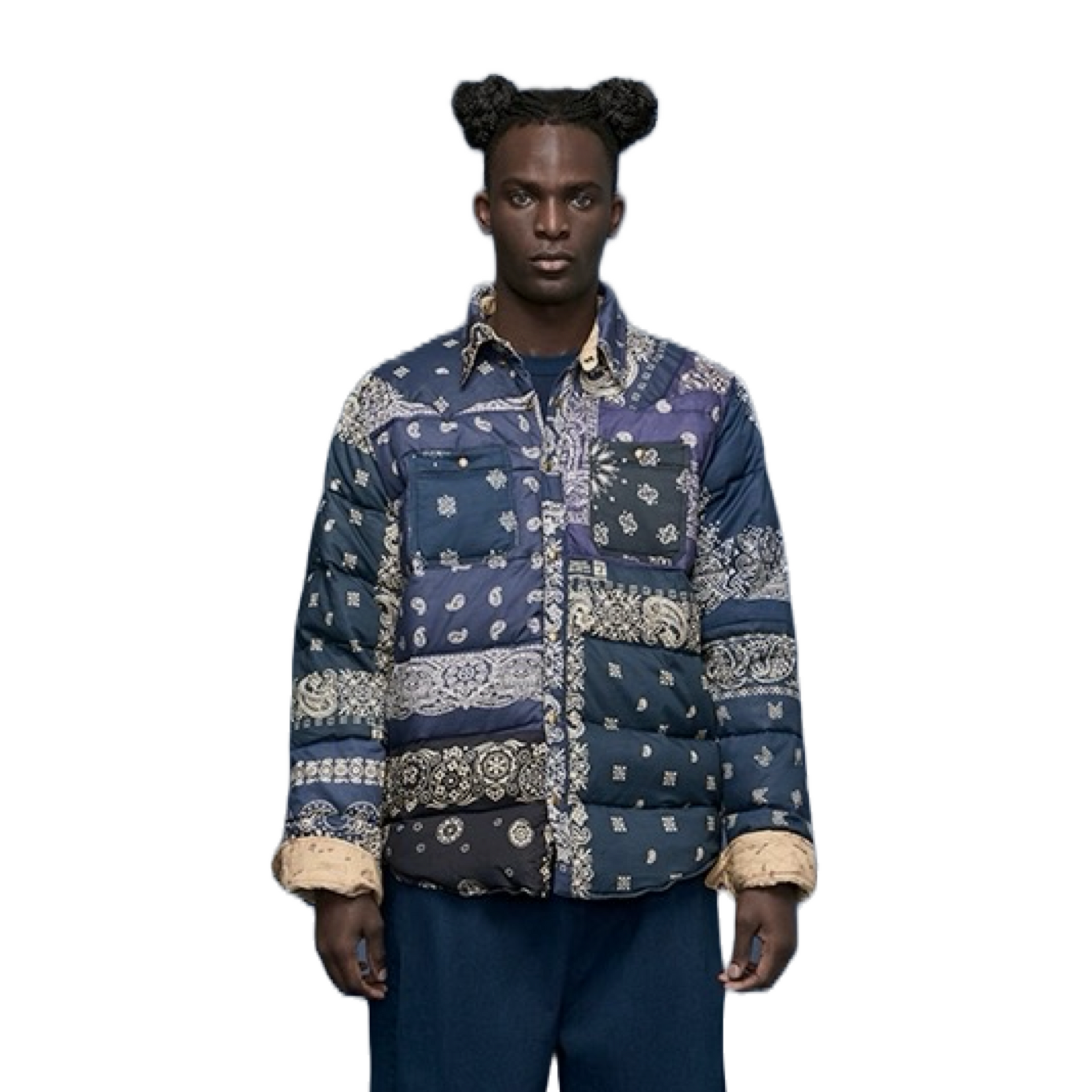Bandana Paisley Padded Jacket - Trendy and Comfortable