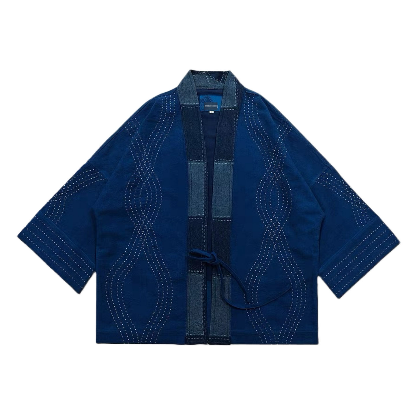 Indigo Dye Sashiko Kimono Jacket