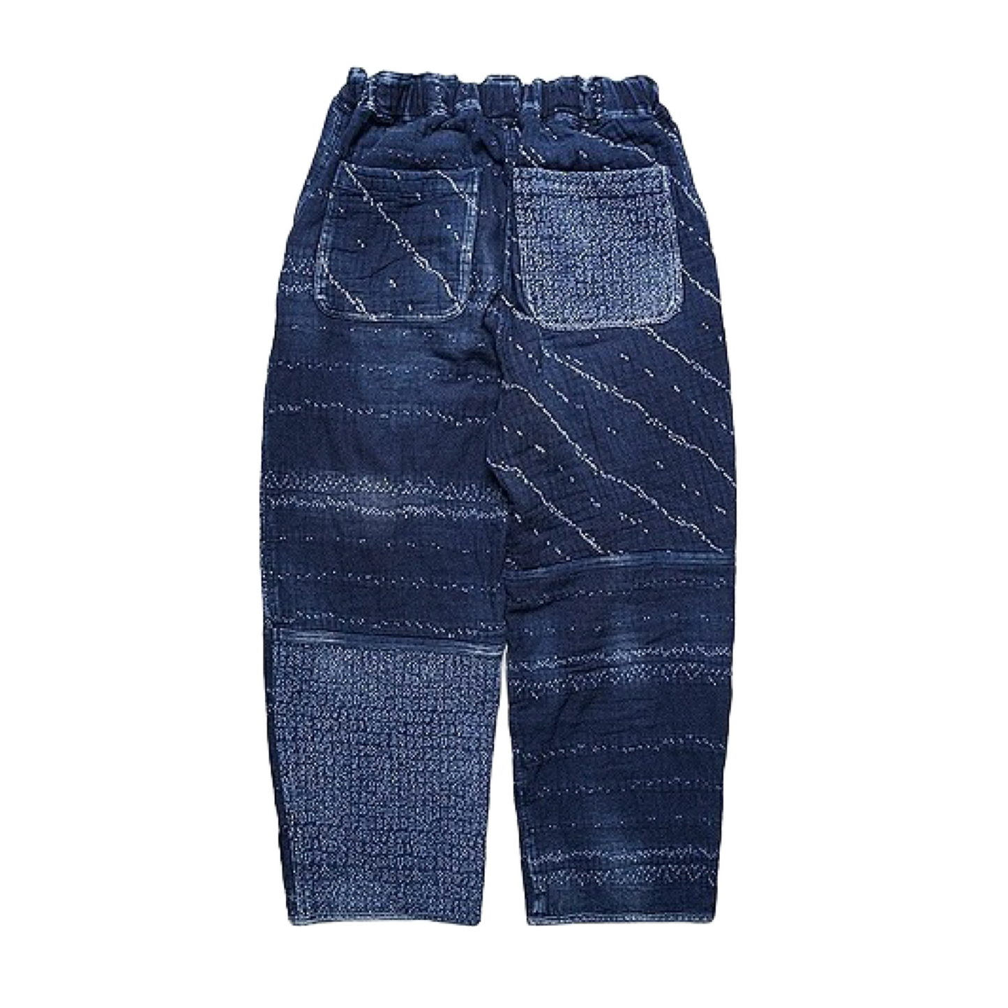 Indigo Dye Sashiko Sakura Pants