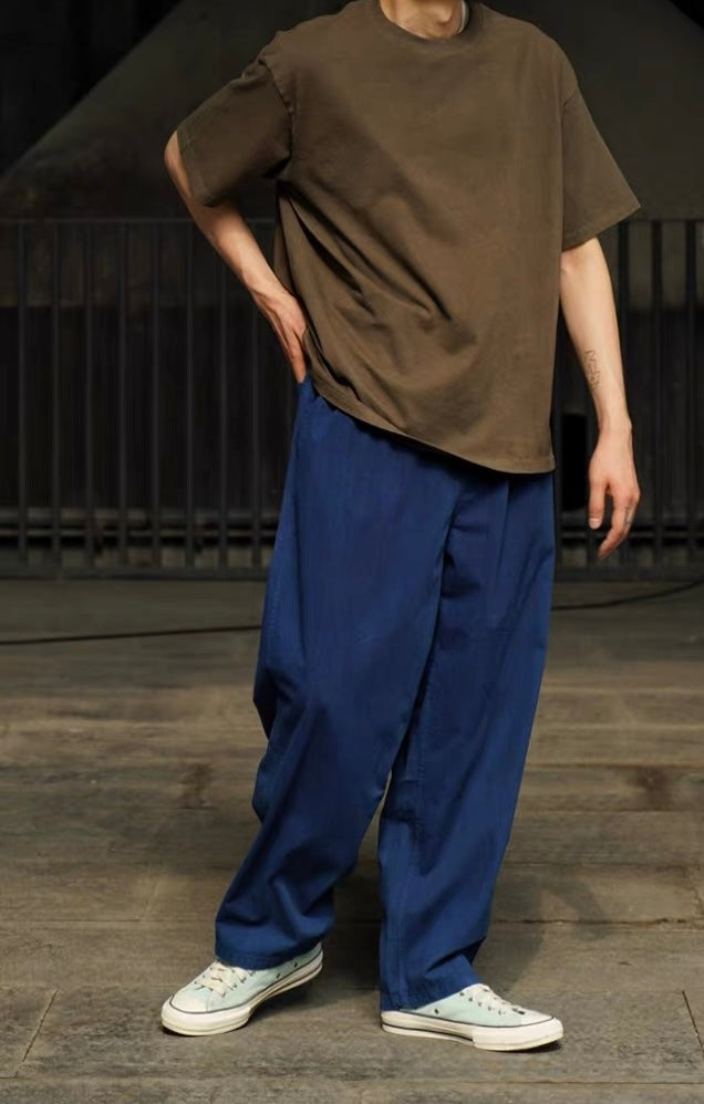 Oak-Dyed Textured Cotton Tee