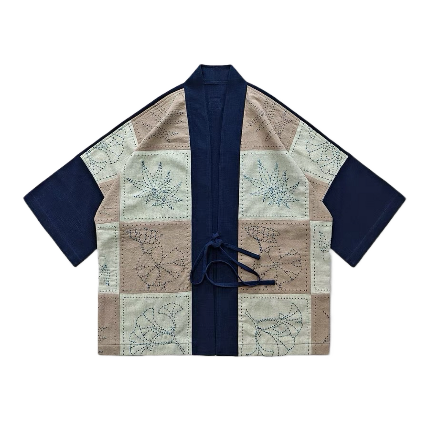 Plants Sashiko Reversible Kimono Jacket