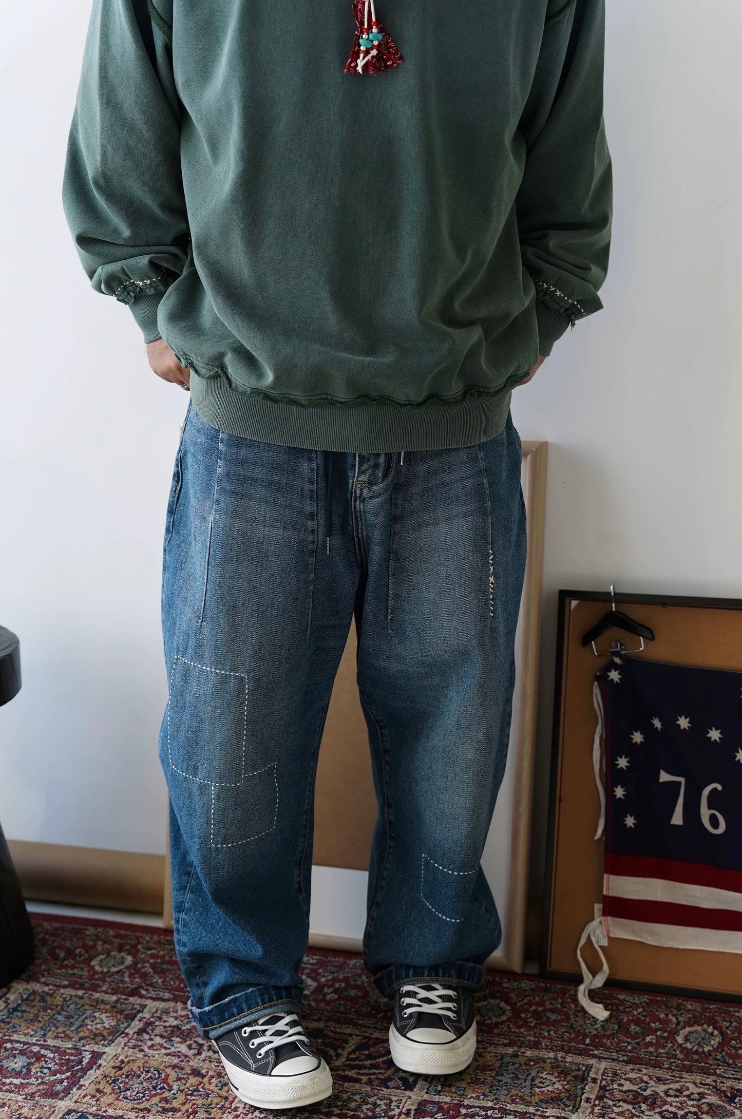 Sashiko Denim Pants