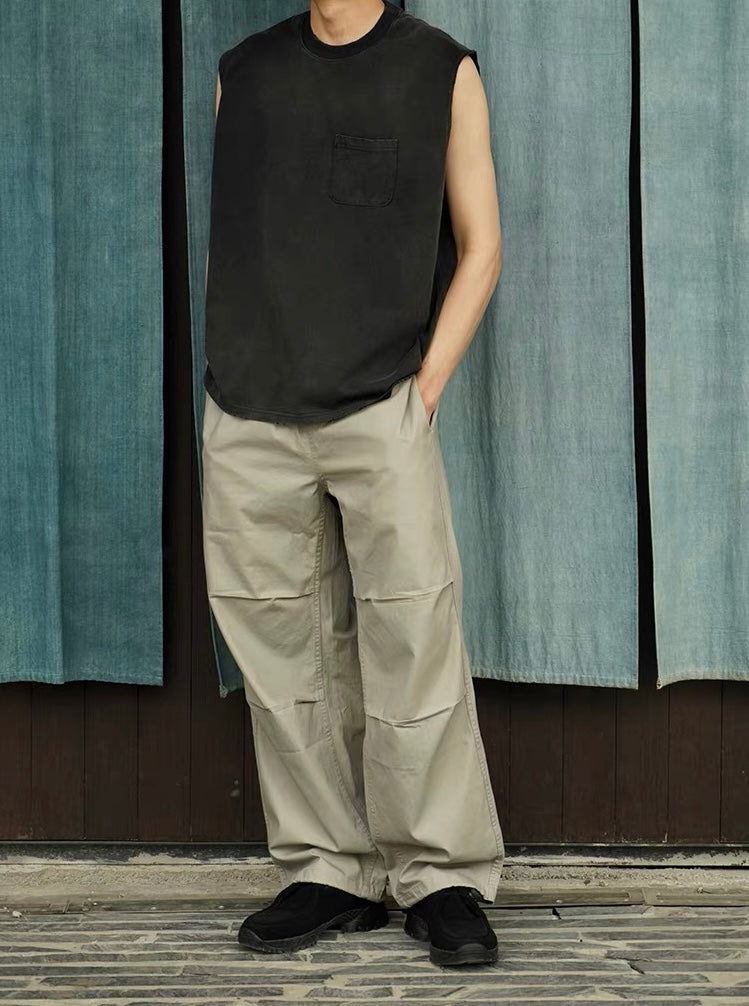 Vintage Washed Distressed Pocket Tank