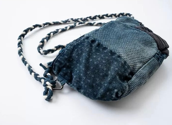 Indigo Dye Patchwork Kendo Bag