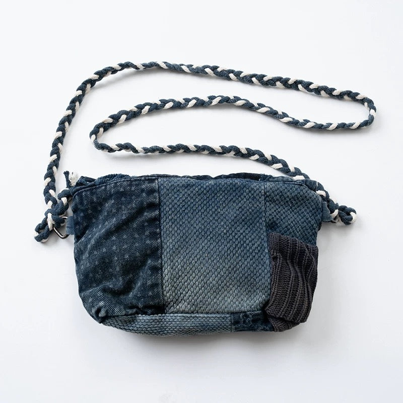 Indigo Dye Patchwork Kendo Bag