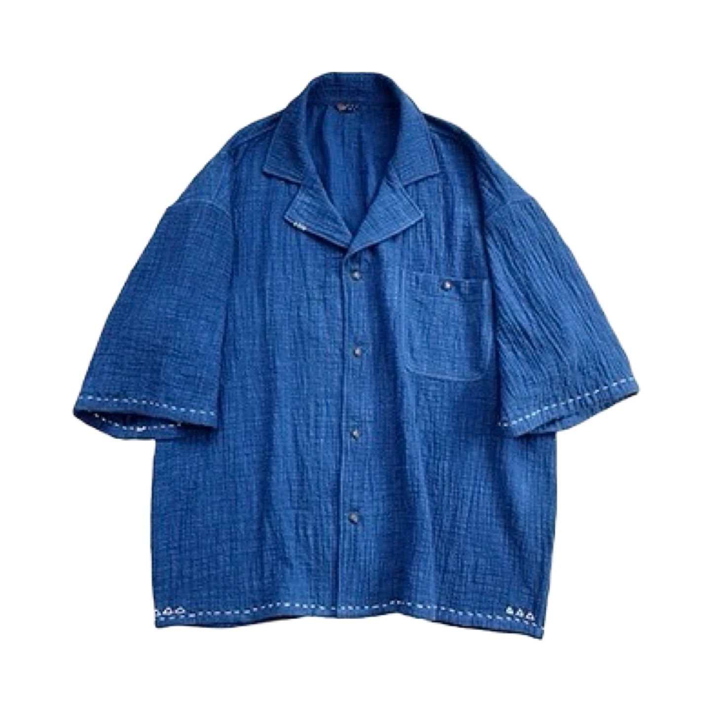 Indigo Dye Ultra Soft Aloha Shirt