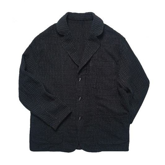 Black Sashiko Blazer Jacket