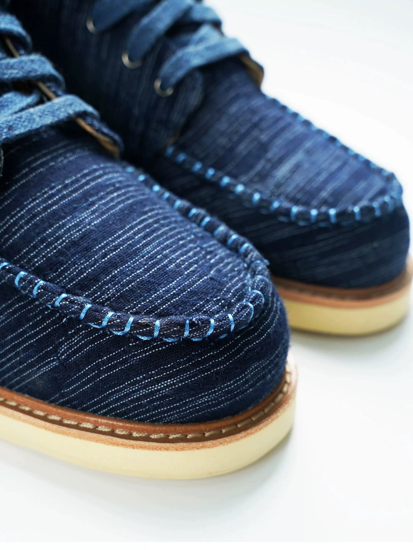 Indigo Dye Sashiko Kasuri Boot