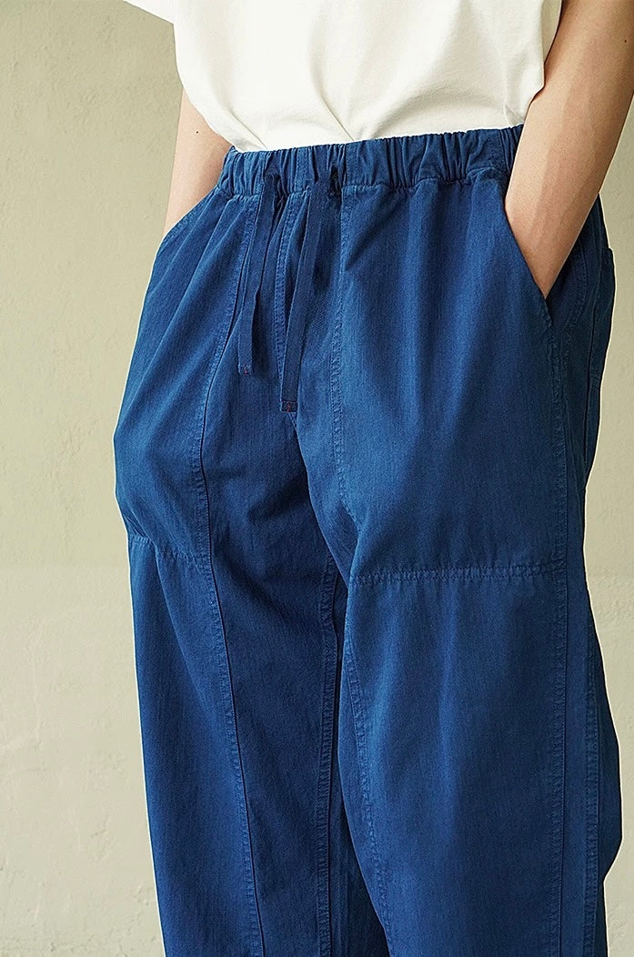 Indigo Dye Basic Worker Pants