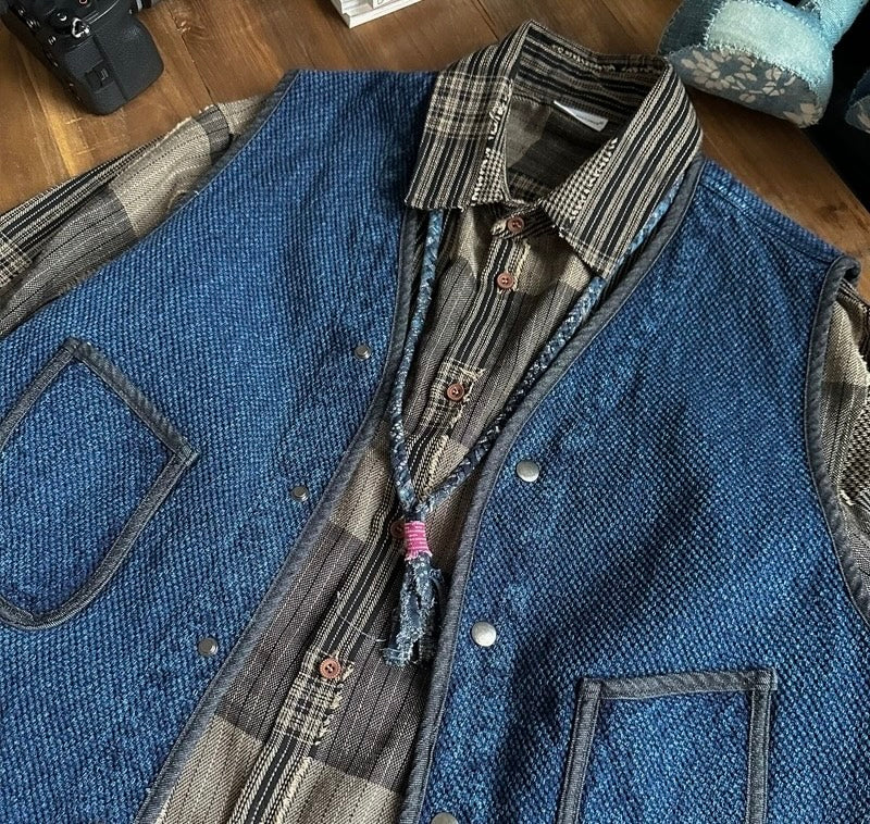 Kendo Folk Patchwork Vest