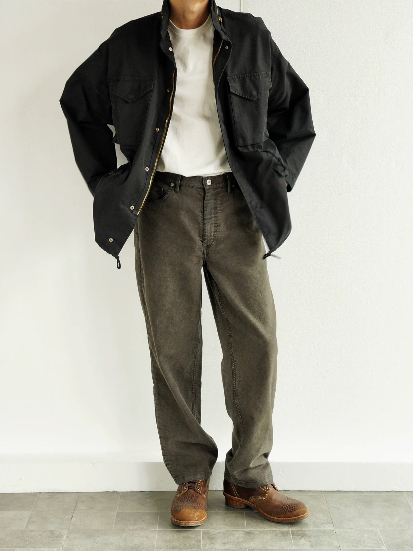 Charcoal Dye Field Pants