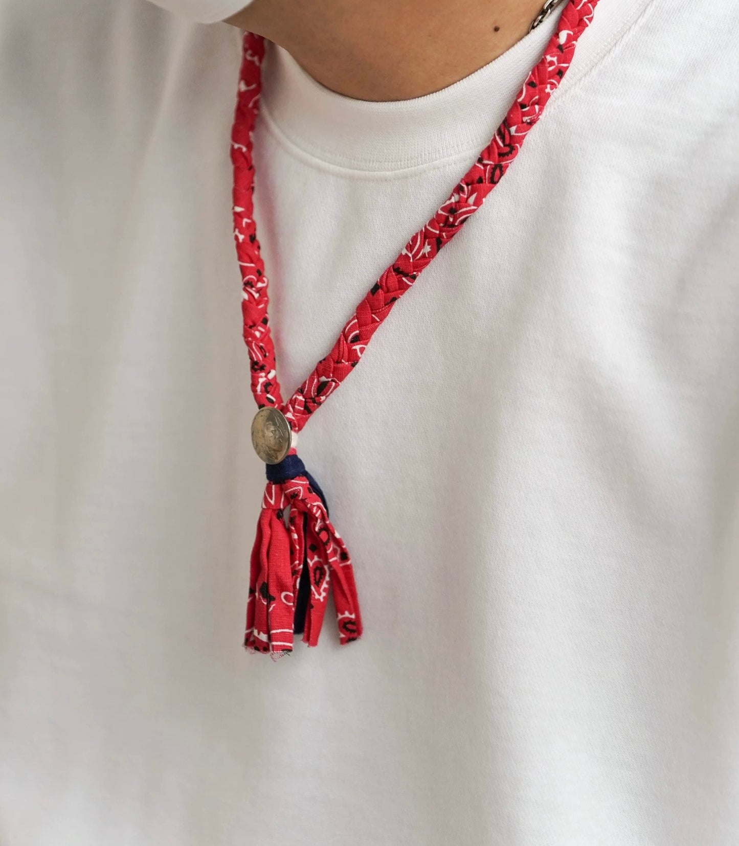 Bandana Paisley Kofu Coin Necklace