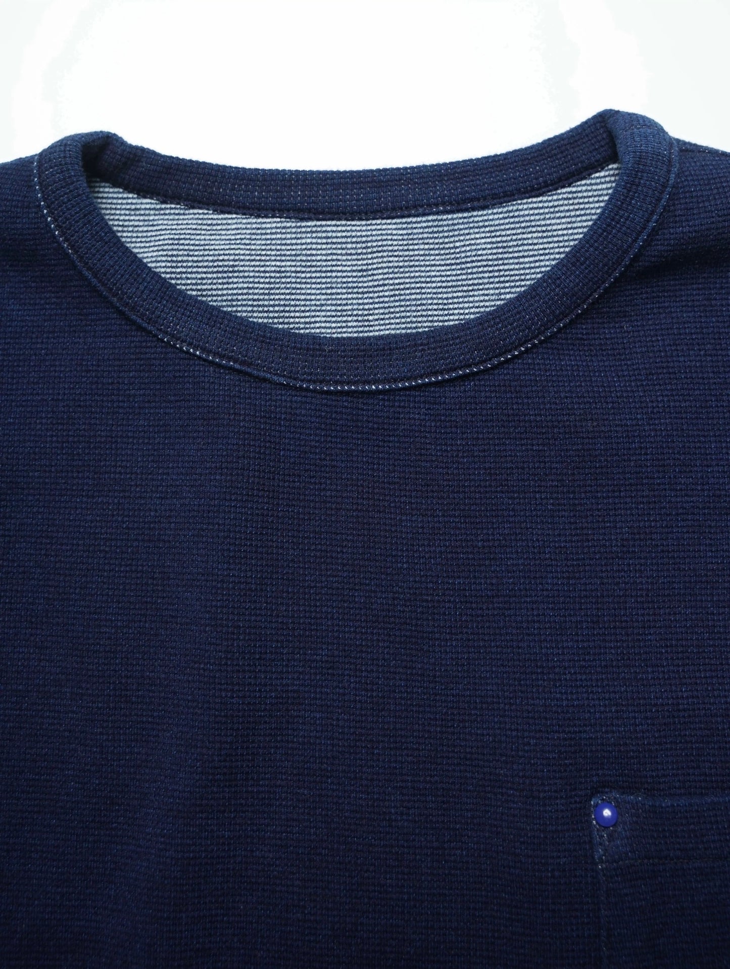 Indigo Dye Heavyweight Waffle T-Shirt