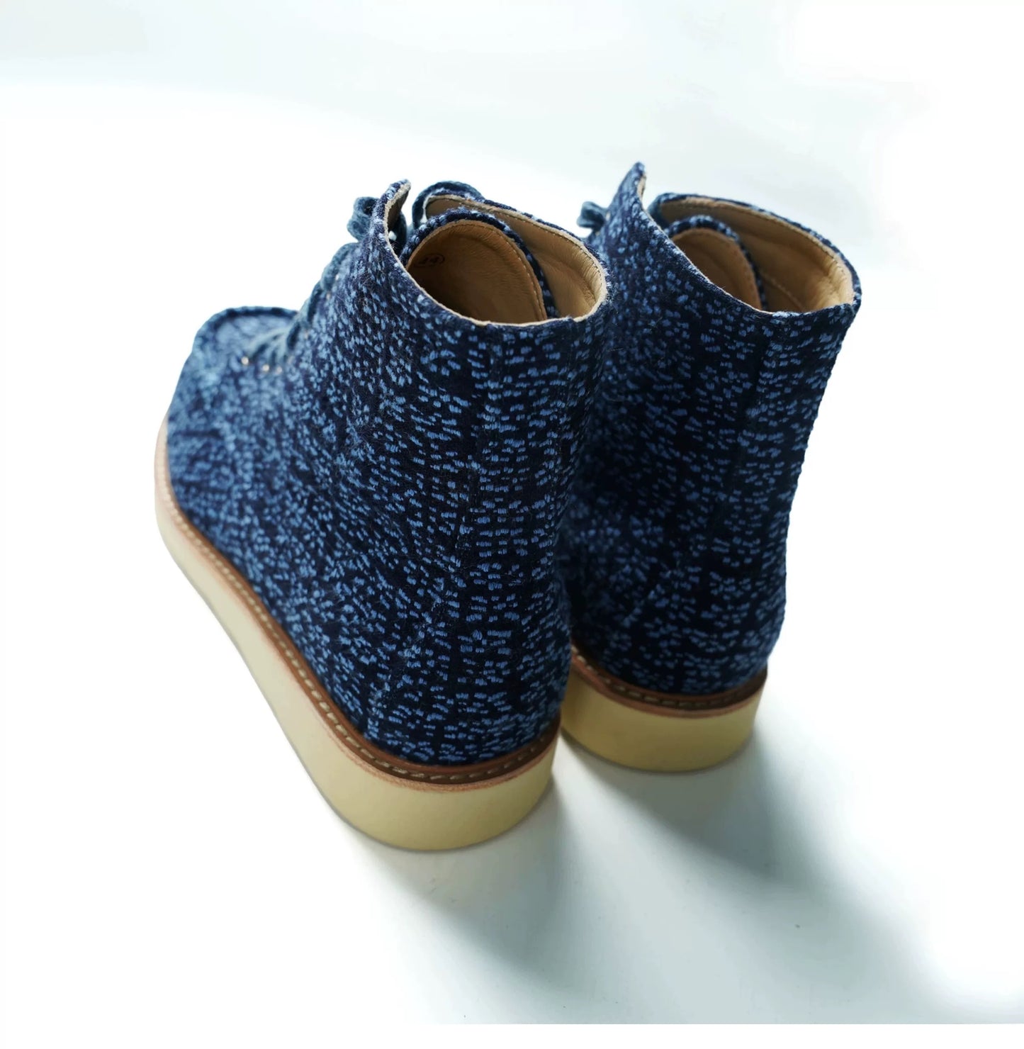Indigo Dye Sashiko Heavy Boot