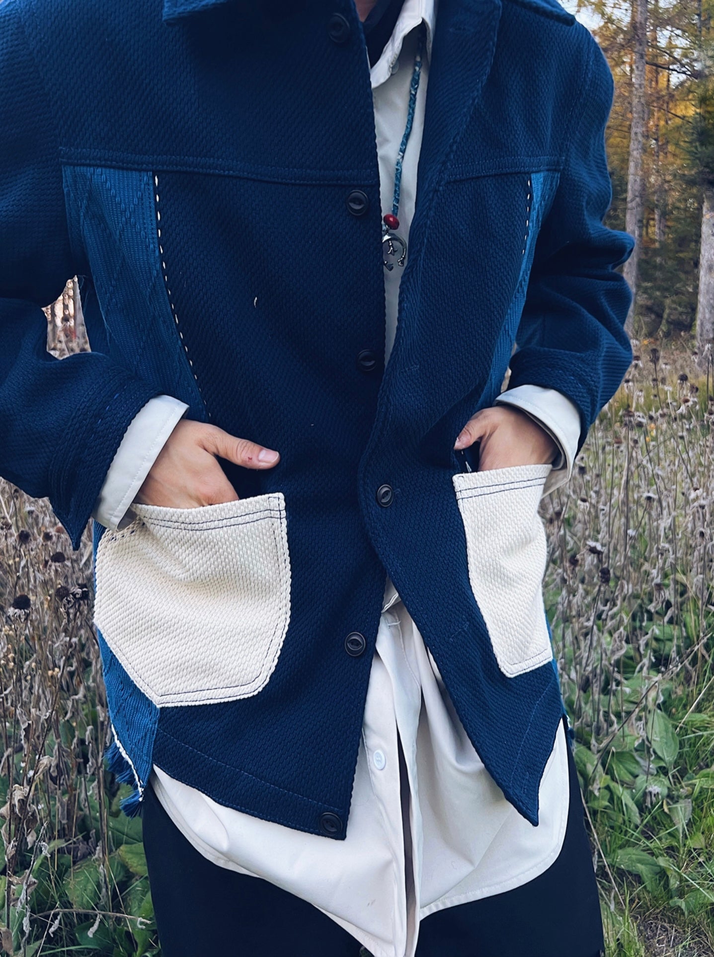 Indigo Dye Kendo Sashiko Heavyweight Jacket