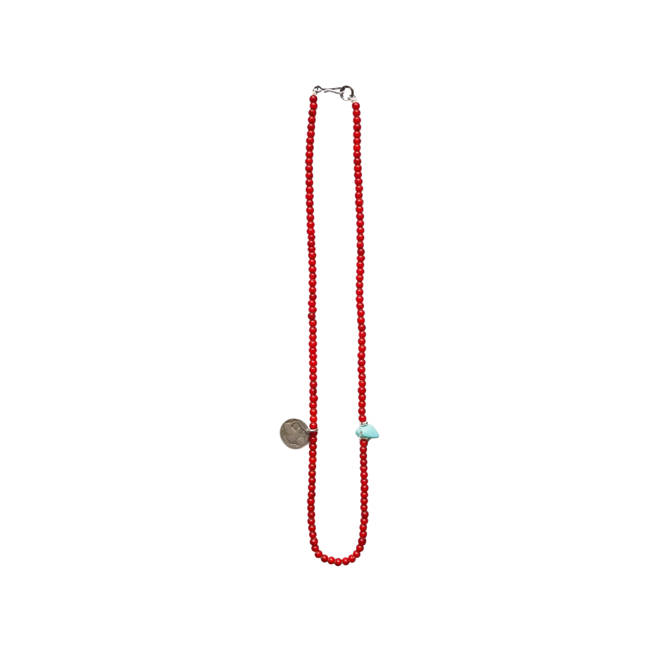 Red Glass Bead Necklace
