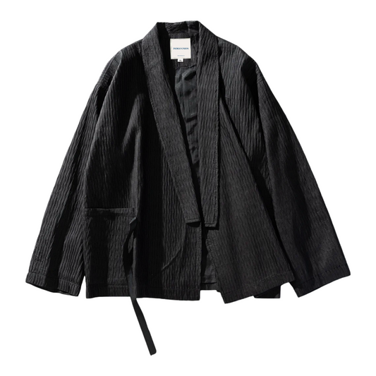 Black Strap Collar Noragi Jacket